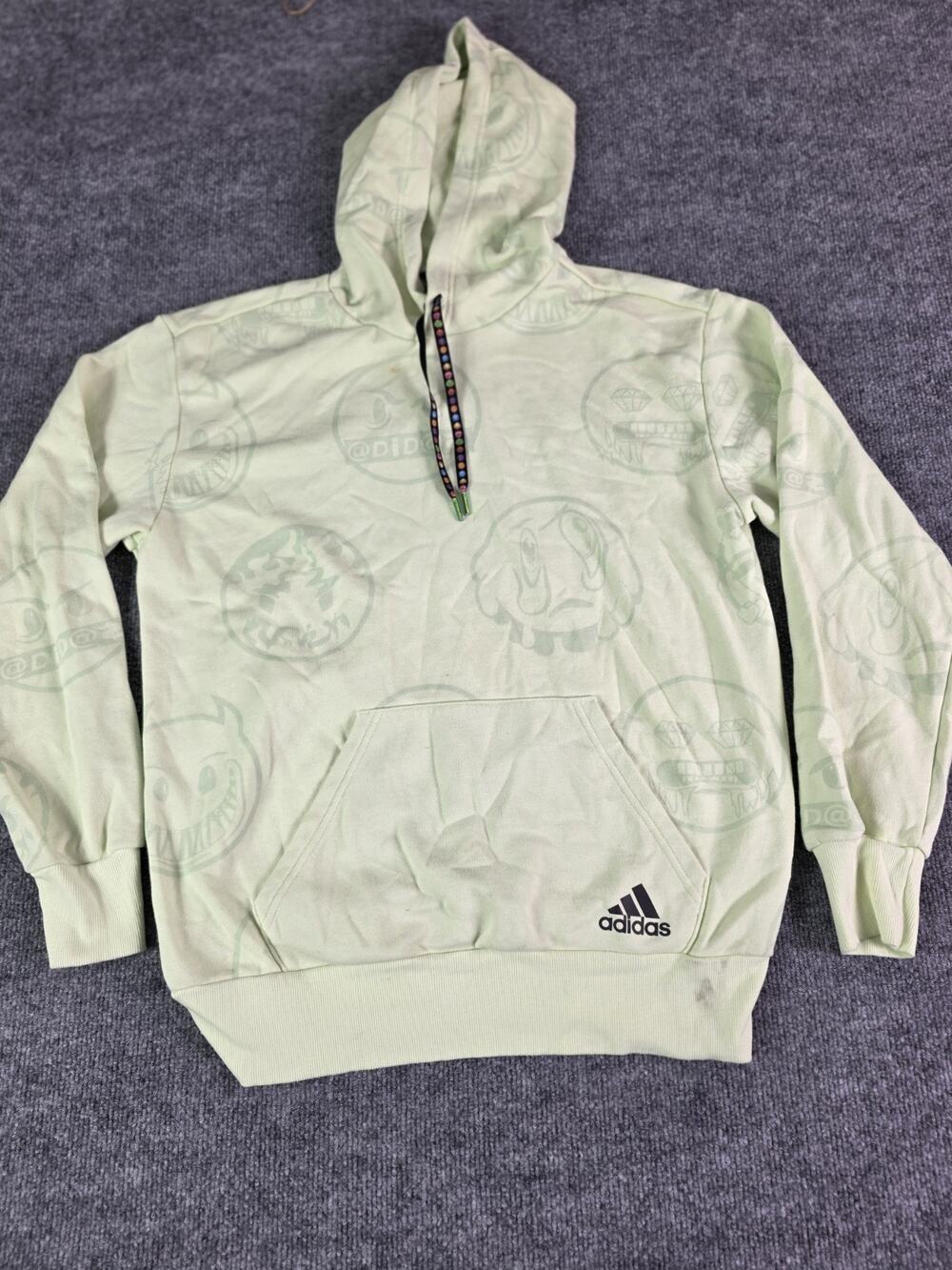 Adidas Emoji Hoodie Size Small Yellow